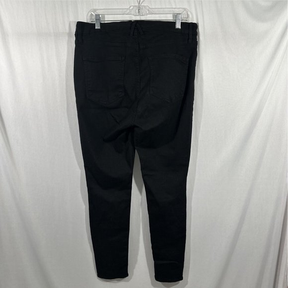 NEW‎ $129 Good American [ 18 ] Good Legs High Rise Skinny Jeans in Black - Picture 6 of 13